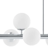 Modernistyczna LAMPA wisząca CUMULUS 10753803 Kaspa metalowa OPRAWA szklane kule balls ZWIS molekuły chrom biała