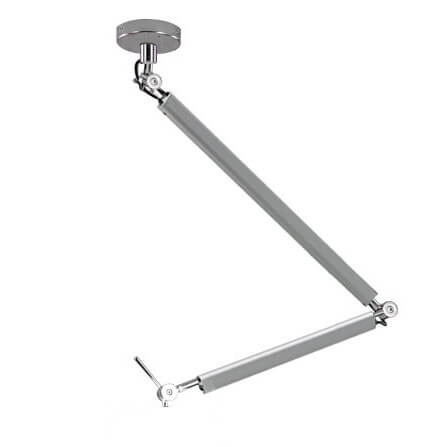 Wisząca lampa regulowana AZ2304+AZ4781 Azzardo metal chrom czarny