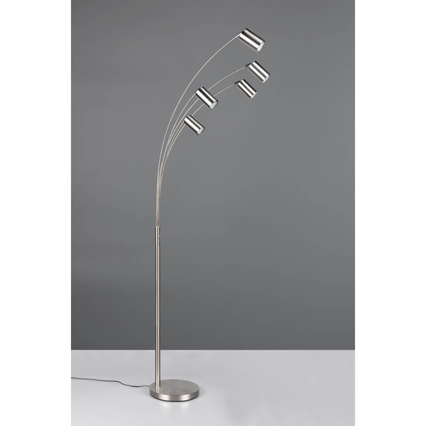 Podłogowa lampa do salonu MARLEY 412400507 Trio tuby sople srebrna
