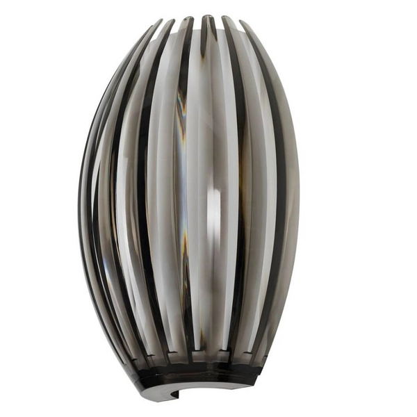 Kinkiet ścienny dekoracyjny Elba AZ0092 Azzardo ryflowana transparentna