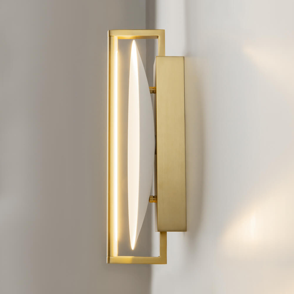 Lampa ścienna Mira MOD279WL-L14G3K Maytoni LED 14W 3000K okrąg złota biała