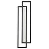 Naścienna lampa SYMMETRY ST-MD1027S LED 19W 3000K ramki do salonu czarna