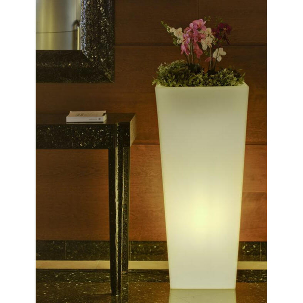 Donica ogrodowa LED Melisa LUMML050OFNW IP65 podświetlana biała