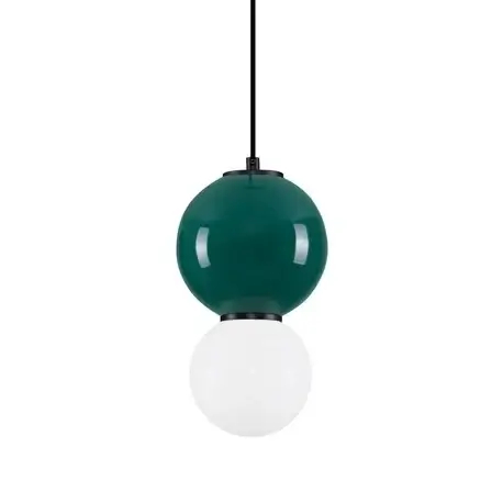 Szklana wisząca lampa nad stół JORELIA LE45257 LED 4W 3000K zielona biała