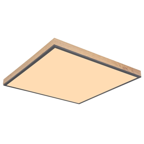 Skandynawska LAMPA sufitowa DORO 416080WD3 Globo ekologiczny plafon LED 36W 3000K do gabinetu drewno