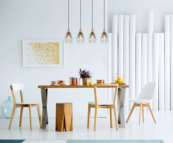 Wisząca lampa Fanni 15563-4H nad stół czarna przydymiona