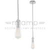 Loftowa LAMPA wisząca ATRIUM DS-M-036 CHROME Italux metalowa OPRAWKA zwis przewód chrom