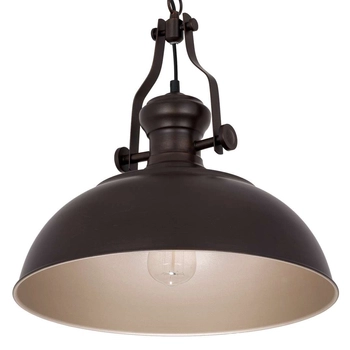 LAMPA wisząca ROSALIA MDM-2646/1 BR+GD Italux metalowa OPRAWA industrialna ZWIS brąz przecierany
