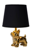 Lampa biurkowa Sir Winston 13533/81/10 Lucide pies dog buldog złoty czarny