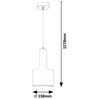LAMPA wisząca ELLIOT 5601 Rabalux metalowa OPRAWA loftowy ZWIS biały