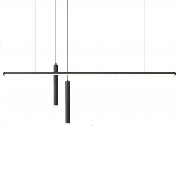 Lampa wisząca Linet CGLINET1 COPEL LED 18W 3000K loftowa tubki czarna