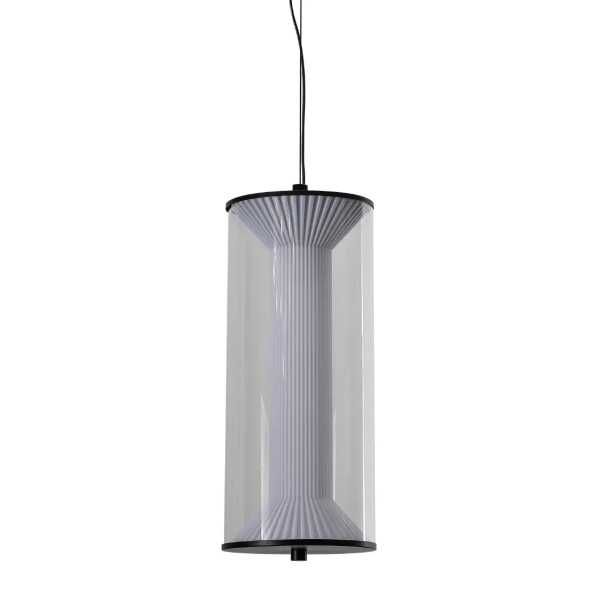 Podłużna lampa zwisowa Aeris LP-2137/1P TR LED 16W CCT przezroczysta czarna