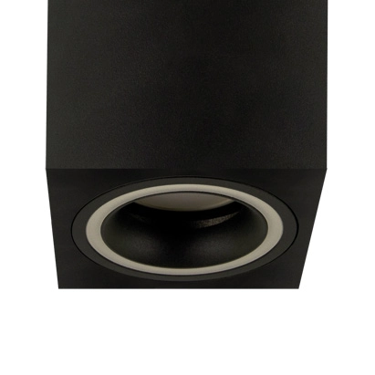 Minimalistyczna lampa nastropowa Indi 04048 czarna kostka pokojowa