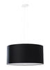 LAMPA wisząca SL.0744 abażurowa OPRAWA zwis okrągły czarny
