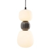 Szklana wisząca lampa Modern P0629 LED 12W 3000K ciemny szary