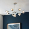 Molekułowa lampa sufitowa Allegra 104051 kule szklane nikiel