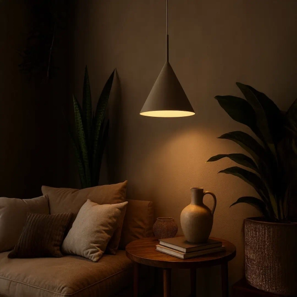 Zwisająca lampa nad stół Capital MLP2469 do jadalni regulowana beżowy