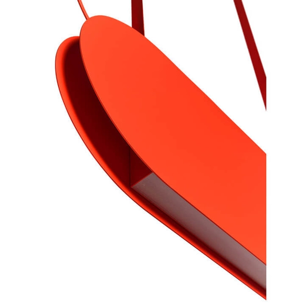 Ledowa wisząca lampa Malumi MLA61212P2 LED 24W 3000K czerwona pomarańczowa