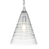 Łańcuchowa lampa wisząca Elmore QN-ELMORE-P-PC szklany stożek chrom