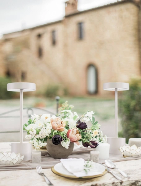 Stojąca lampa zewnętrzna ZITACUARO LE71529 LED 2W 3000K okrągła biała