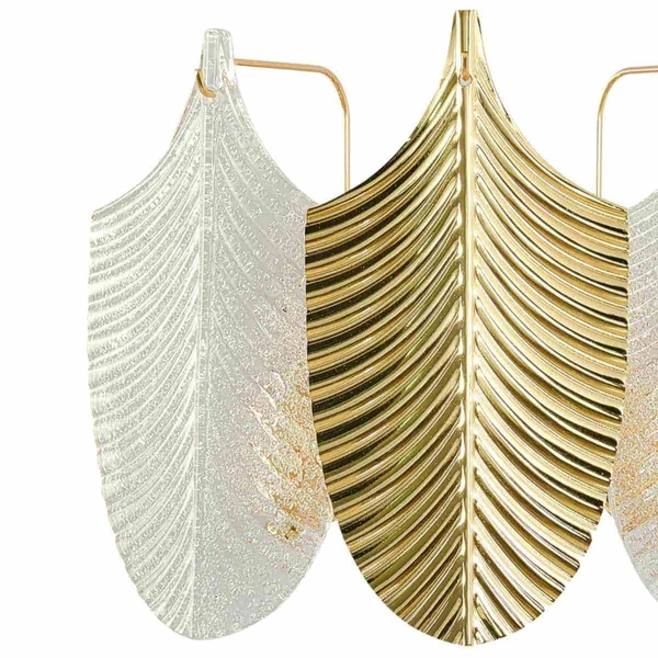 Modernistyczny kinkiet salonowy Palermo W03087AU metal szkło złoty