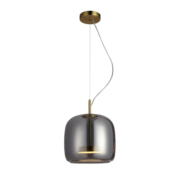 Lampa wisząca Caste PND-17760A-BRSS-SG LED 10W 3000K przydymiony złoty