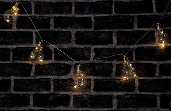 Girlanda na baterie ze światełkami 10 LED 2,1m ciepła