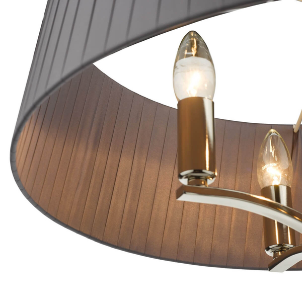 Metalowa lampa wisząca Cristin CRI0439 Dar Lightning nikiel szara