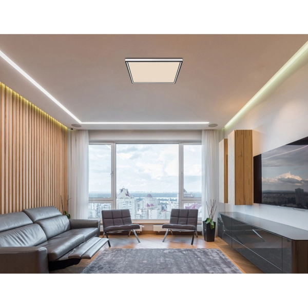 Nasufitowa lampa Jessy 41596D2 LED 24W do salonu czarna