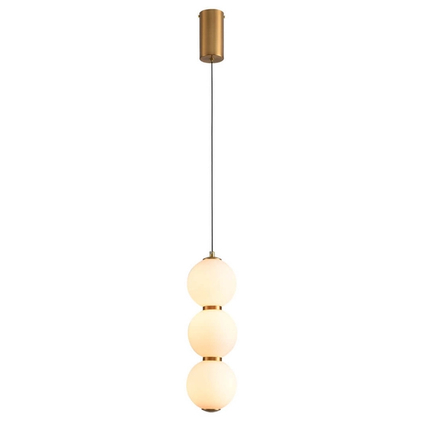Kulista lampa wisząca PERLA ST-CP231222-3L gold LED 12W 3000K złota biała