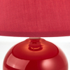 Lampa stołowa kulista Primo 61047/01 z abażurem czerwona