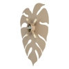 Ozdobna ścienna lampa liść Monstera XL 10627 metalowa beżowy