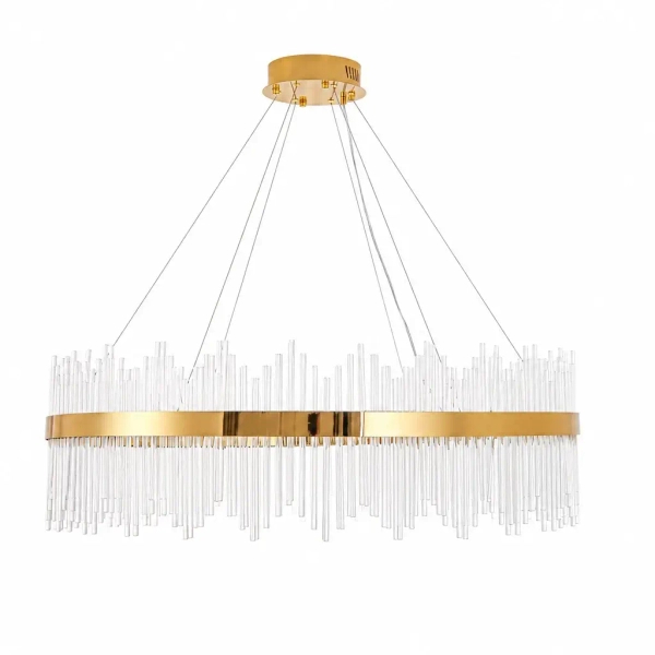 Lampa wisząca kryształowa HESTIA złota ST-4999-100 1xLED 60W 3000K nad stół