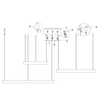Nowoczesna lampa wisząca Vidal do pokoju LED 120W 2700K czarna