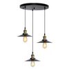 Kaskadowa lampa wisząca Retro ABR-LWRT-3xE27 Abruzzo czarna złota