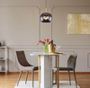 Wisząca lampa kulista Blacky 15345H 1MM mosiądz przydymiona
