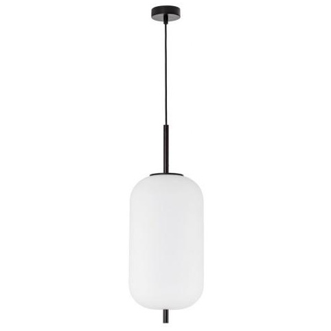 Wisząca lampa nowoczesna Marc LE42719 nad stół do jadalni szklana czarna