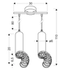 Lampa wisząca podwójna Tuba 32-78650 Candellux LED 100W nad stół czarna