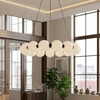 Kulista lampa wisząca PERLA czarna biała AZ6895 30W 3000K ściemniacz
