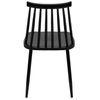 Czarne krzesło jadalniane Ribs Black PC-104S.BLACK tradycyjne do kuchni