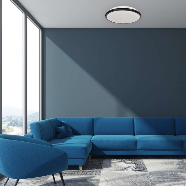 Plafon LAMPA sufitowa TERMA ML6402 Milagro metalowa OPRAWA okrągła LED 18W 4000K do łazienki IP44 czarna