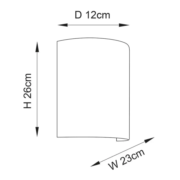 Ścienna lampa Longshore 101690 czarna bezowa