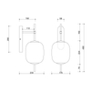 Łazienkowa lampa ścienna Epli Mini EMK110S0 szklana IP44 biała