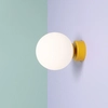 Loftowa lampa ścienna Ball Wall 1076C14_S ball żółta