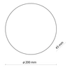 Lampa ścienna do salonu Luna 6044 TK Lighting okrągła metalowa złota