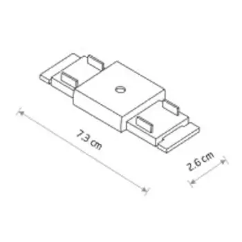 Prosty łącznik do szynoprzewodów 1-obwodowych 11322 czarny