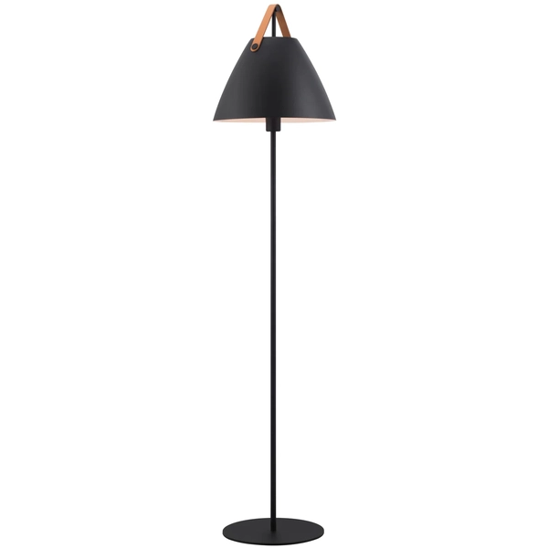 Lampa stojąca podłogowa Strap 46234003 Nordlux skandynawska czarna