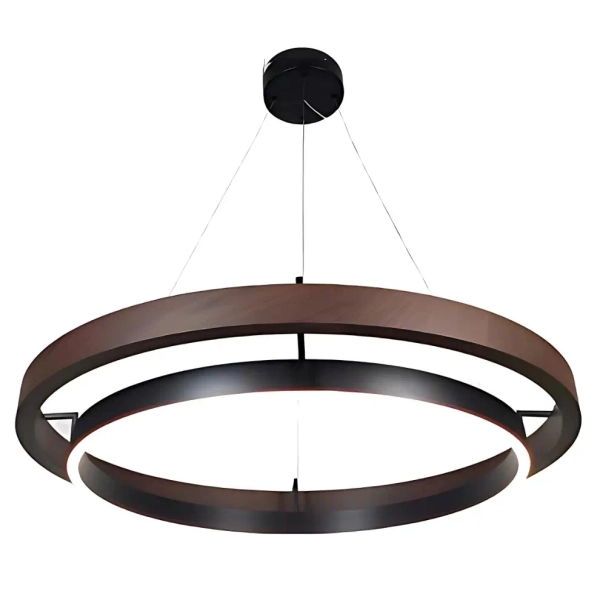 Pierścieniowa lampa wisząca Plato LWR-PLA LED 38W 3000K do salonu czarny