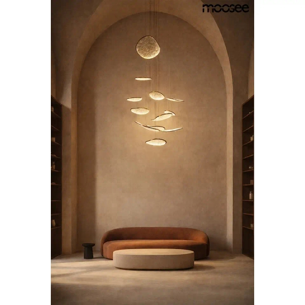 Złota lampa wisząca MEDUSA MSE1501100590 1xLED 122W 4000K glamour