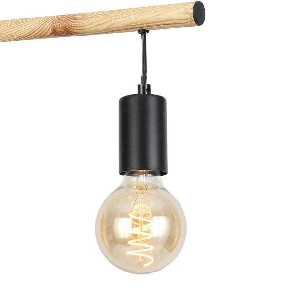 Gabinetowa lampka biurkowa Izzy 41-80042 metalowa czarna drewno